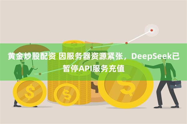 黄金炒股配资 因服务器资源紧张，DeepSeek已暂停API服务充值